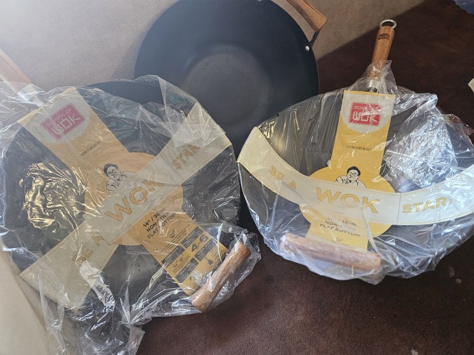 3 x Уок тигани School of Wok 14/36 см – нови, неползвани