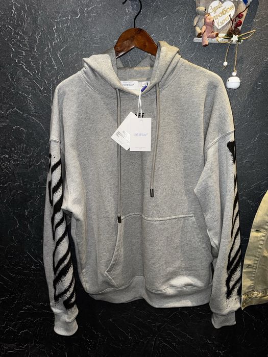 ЧИСТО НОВ 100% ОРИГИНАЛЕН Off-White Spray Can Arrow Hoodie