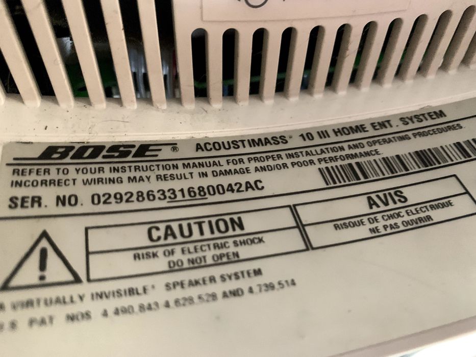 Bose Sistem audio, subwoofer si 4 boxe, Acoustimass 10 series iii