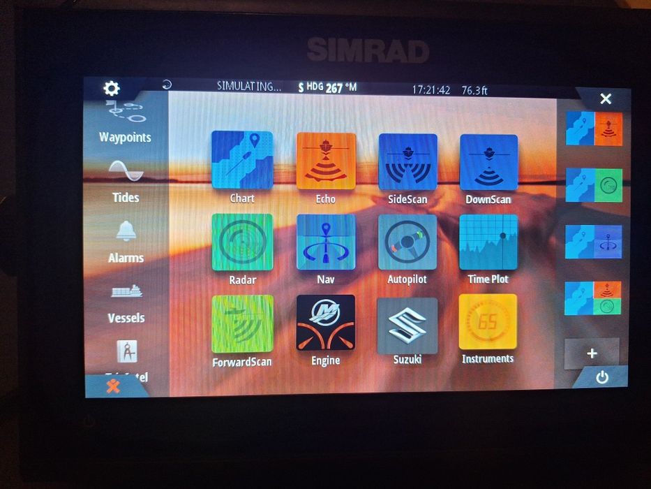 Sonar pescuit Simrad GO9 XSE, sonda Lowrance 3in1