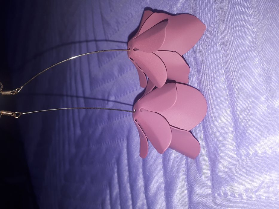 Нови розови обеци