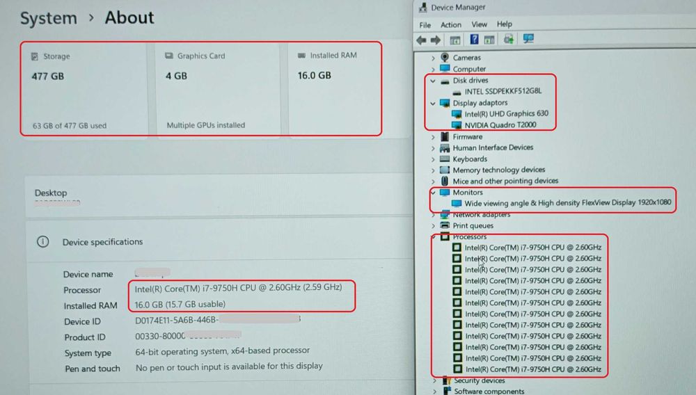 ThinkPad P73/Core i7-9750H/16GB RAM/512G SSD/Quadro T2000 4GB/17.3 IPS