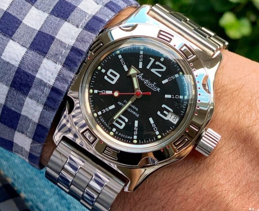 Новые  Командирские  Часы Амфибия