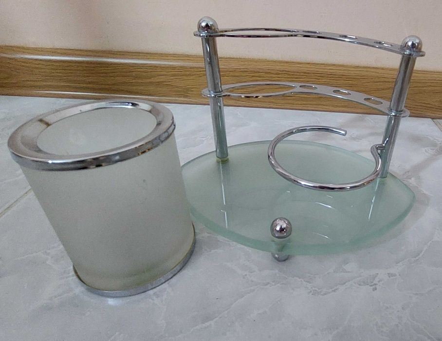 Набор для ванной комнаты. Стекло