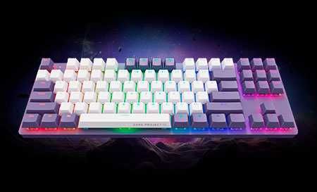 Keyboard dark project violet