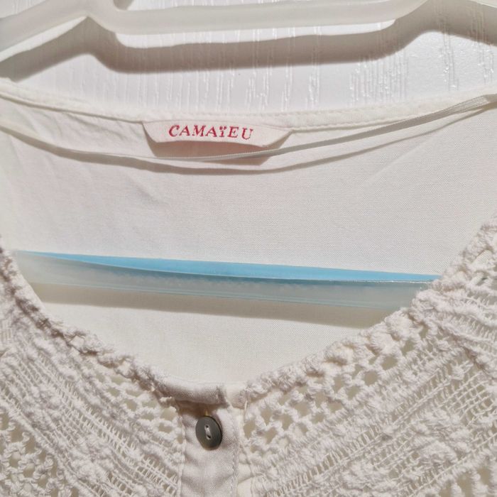 Bluza bumbac cu dantela,  44