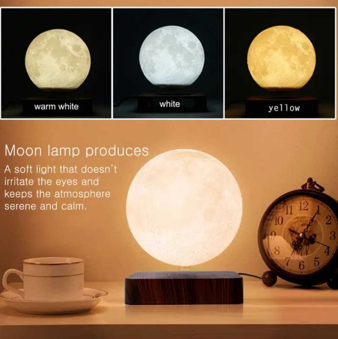 Lampă lunară cu suspensie magnetică