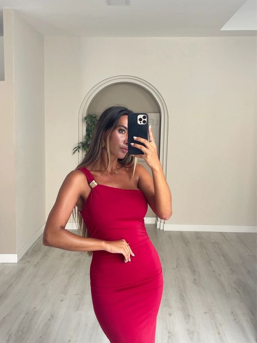 Rochie Zara asimetrica drapată noua