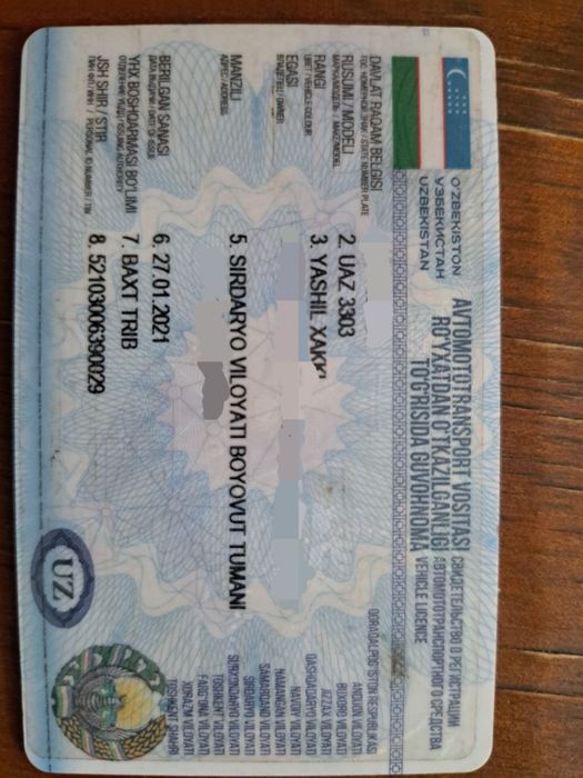 Uaz xolati yaxshi  ishga tayor texnika