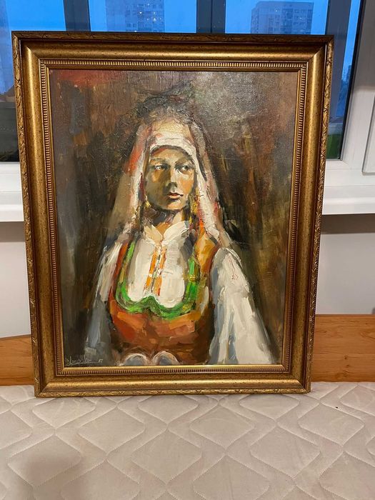 Картина с луксозна рамка в добро състояние