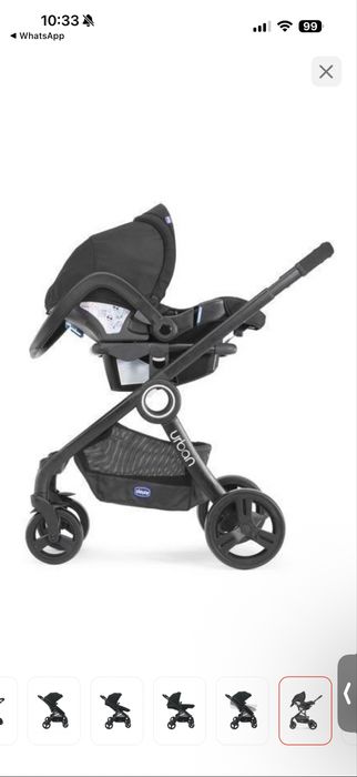 Коляска универсальная 3 в 1 Chicco Urban Plus