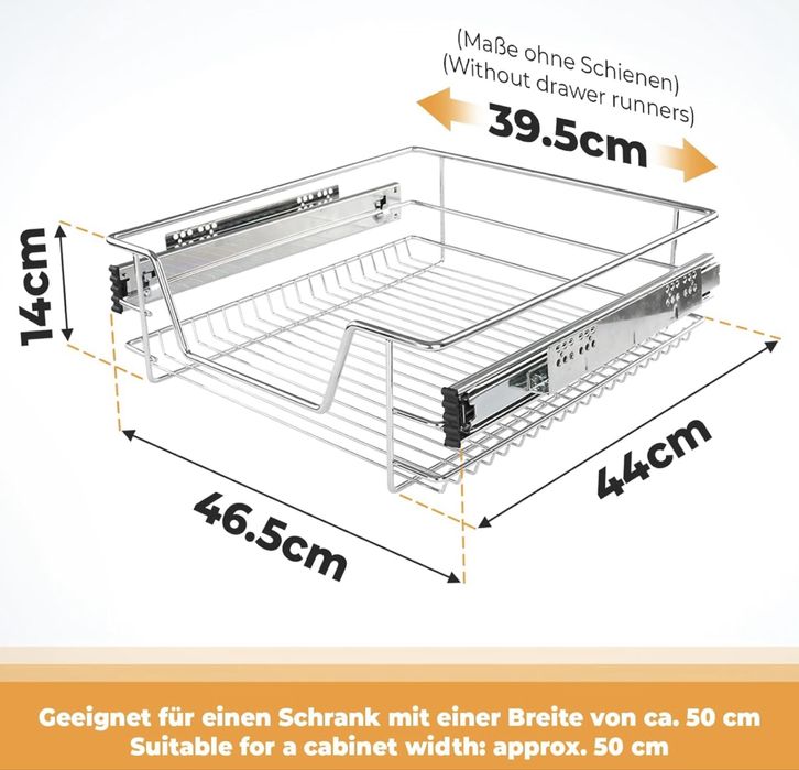 Телескопично кухненско чекмедже Jago®