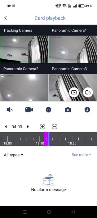 Cameră Supraveghere cu 4 Lentile Wifi