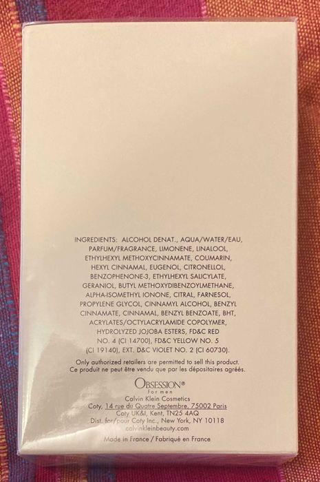 Calvin Klein OBSESION for men Eau de toilette spray 125ml Sigilat