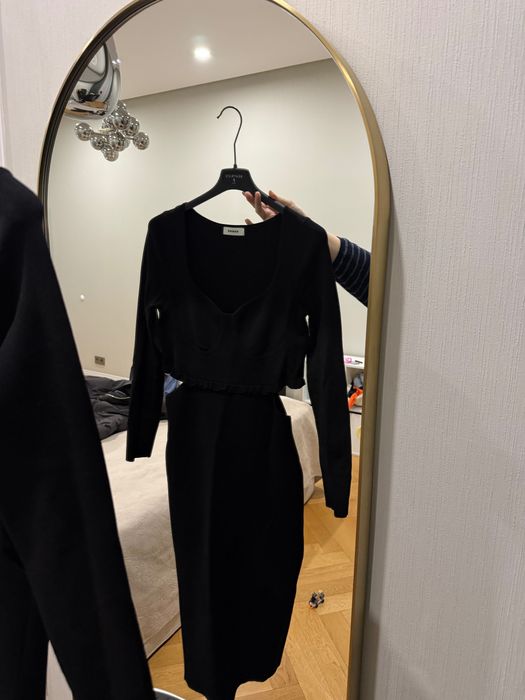 Черное платье Sandro Paris