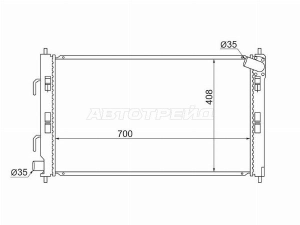 Радиатор Mitsubishi Lancer