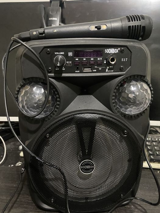 Powerful SOONBOX Bluetooth speaker 1200W (mikrofonli)