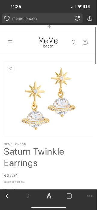 Продам серьги от MEME