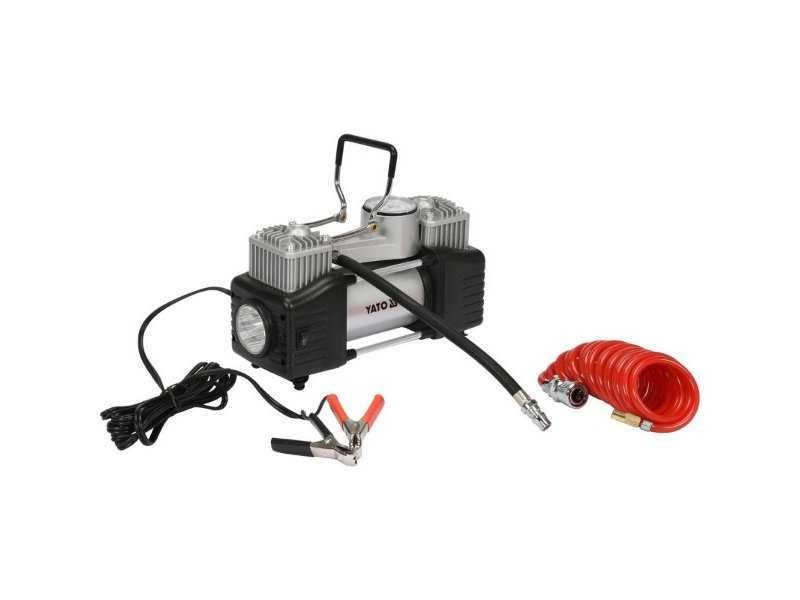 Компресор за гуми с LED светлина, YATO, YT 73462, 250 W