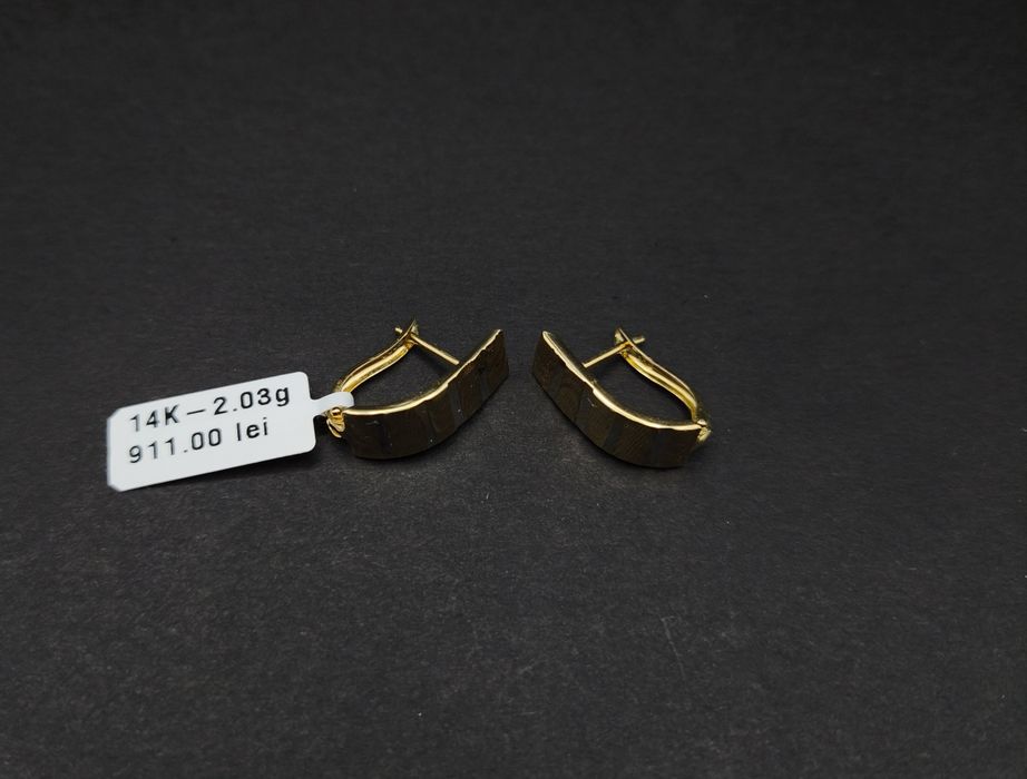 Bijuteria Royal cercei aur 14k 2.03 gr