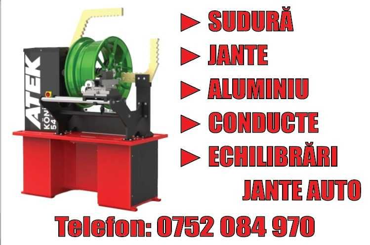 Sudură jante aluminiu și îndreptat și echilibrat.