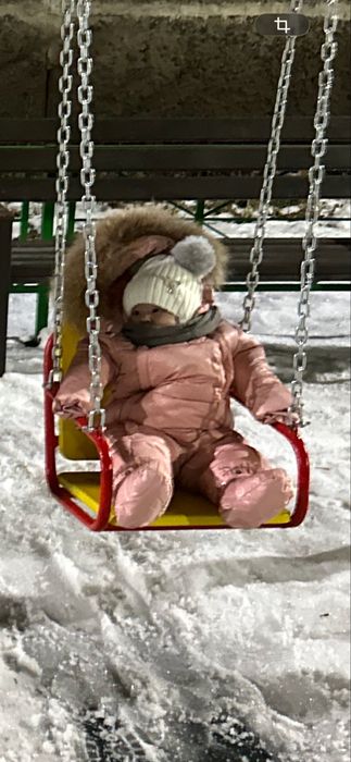 Комбенизон для девочки зима