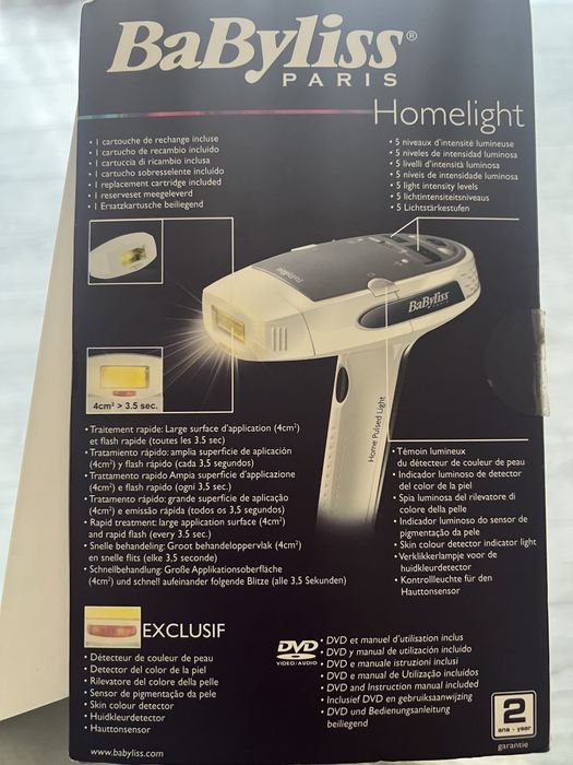 Epilator definitiv BaByliss Homelight G946E, IPL 300.000 impulsuri-Nou