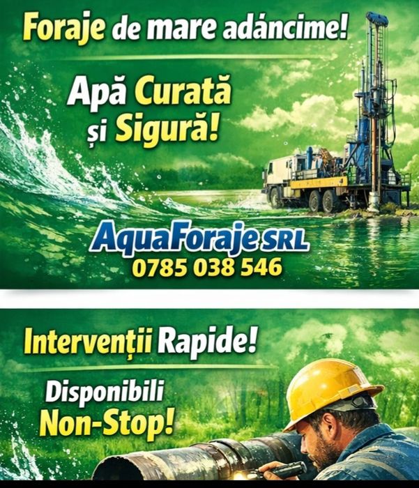 Foraje puturi  denisipare Prețul îl stabilim împreună pentru Puțul tau (ne deplasăm in toata Țara)
Ĺ
FORAJE PUȚURI PROFESION