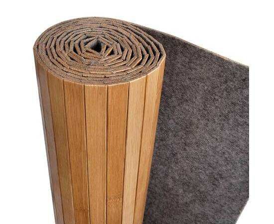 Paravan de camera  din bambus pe suport textil.