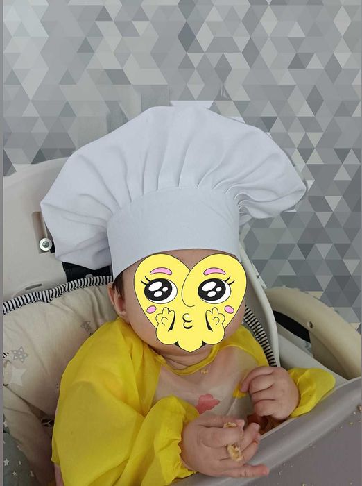Калпак шеф повара. Oshpaz bosh kiyimi bolalar uchun (детский)