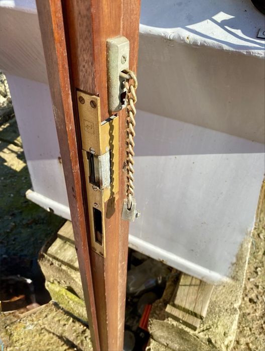 Usa intrare casa lemn masiv termopan H 223 x L 113 Germania