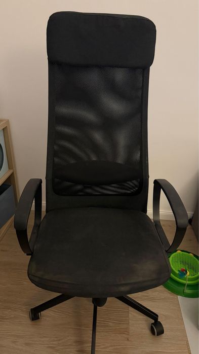 Vand scaun birou Ikea Marcus gri, marimea M