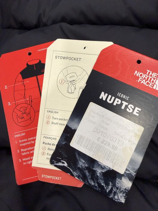 Чисто ново ОРИГИНАЛНО яке The North Face Nuptse 1990 Retro Yellow