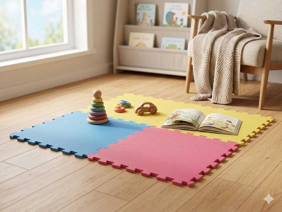 EVA Меки пъзел постелки (60x60 см, 1 см)