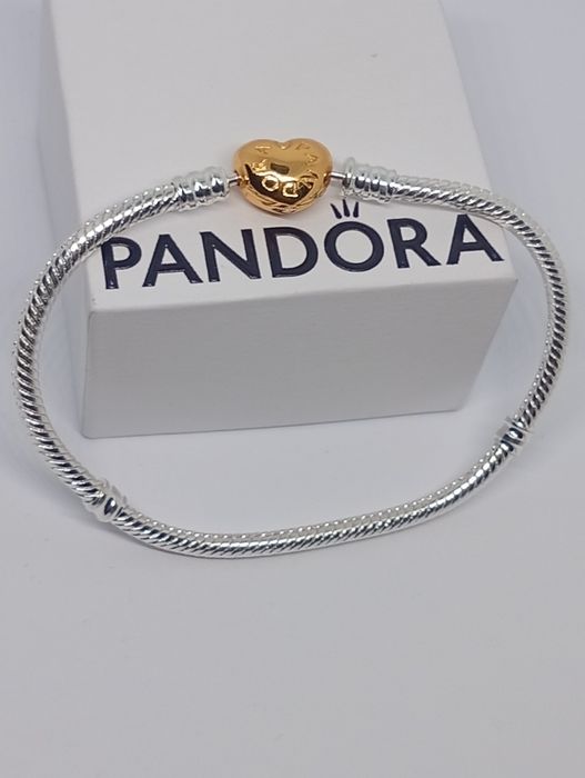 Brățară Nouă Pandora Moments Heart Gold Ale Met