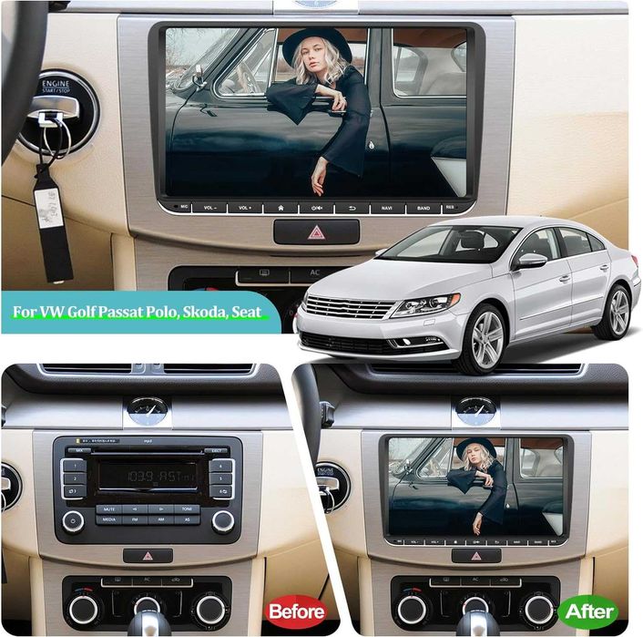 Navigatie Android 2GB Ram Volkswagen VW Golf 5 6 Passat B6 B7 CC