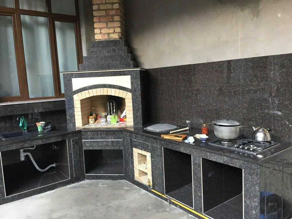 Водопады, Летние кухни, Казаны, Барбекю, Камины.