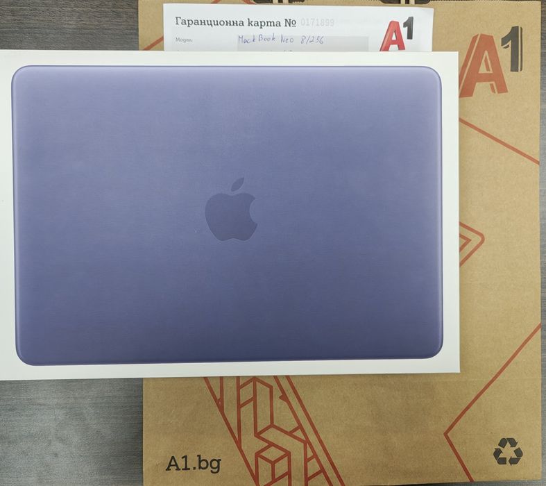 *** ЗАПЕЧАТАН 256GB Лаптоп MacBook Neo Гаранция А1 2028 г. Blue/Син