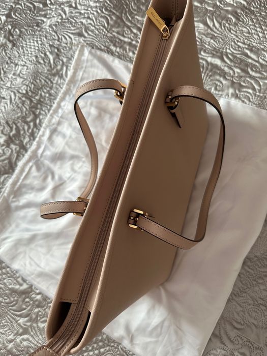 Michael Kors geanta Jet Set Medie din piele Saffiano