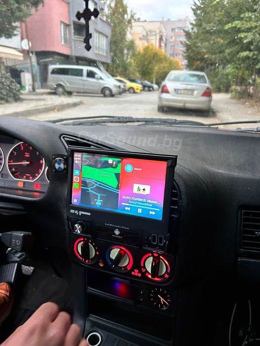 1 DIN – Android 15 Мултимедия Единичен дин Андроид Навигация Прибиращ CarPlay