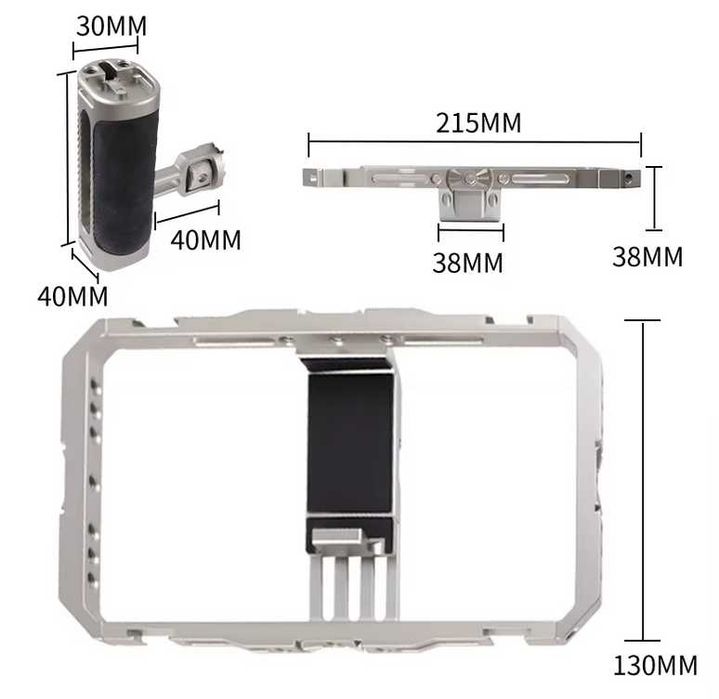 Клетка для смартфона + 2 света