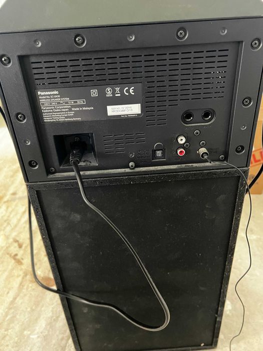 Sistem audio Panasonic SC-UA30E-K, 300W RMS, Bluetooth, Negru