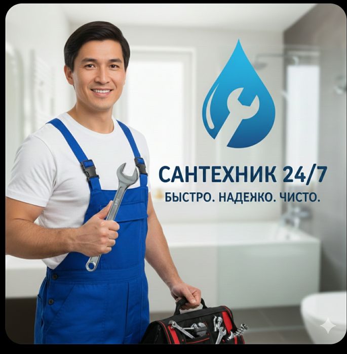 Услуги сантехники Алматы! 24/7 Быстро и качественно