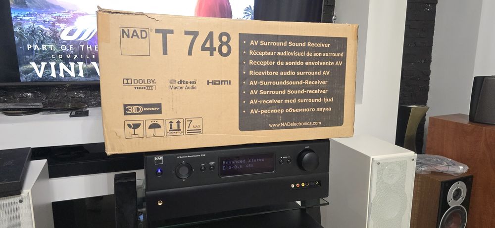 Receiver 7.1 NAD T748 Hdmi ARC la cutie