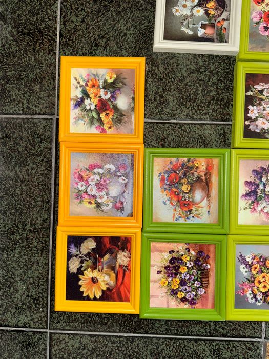 живописни мини картини цветя