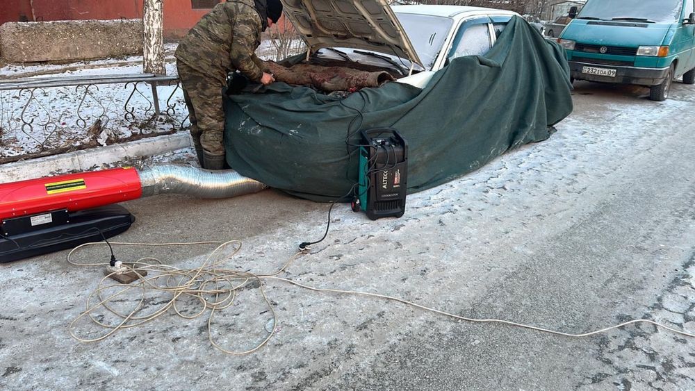 Отогрев авто