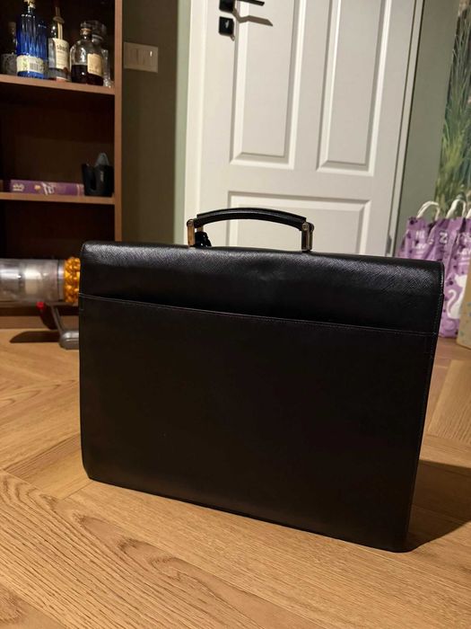 Geantă Business/Servietă PRADA Originală Piele Saffiano