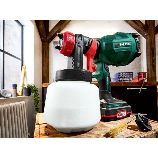 Акумулаторен пистолет за боядисване Parkside