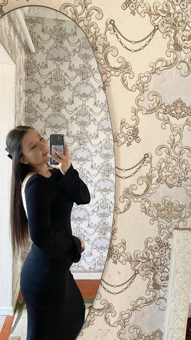 вечерная черная платье