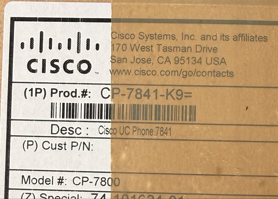 Vand telefon fix Cisco model CP-7841 cu VoIP